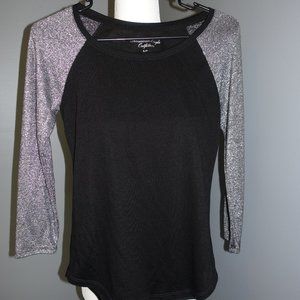 American Eagle Outfitters 3/4 sleeve Black Shirt